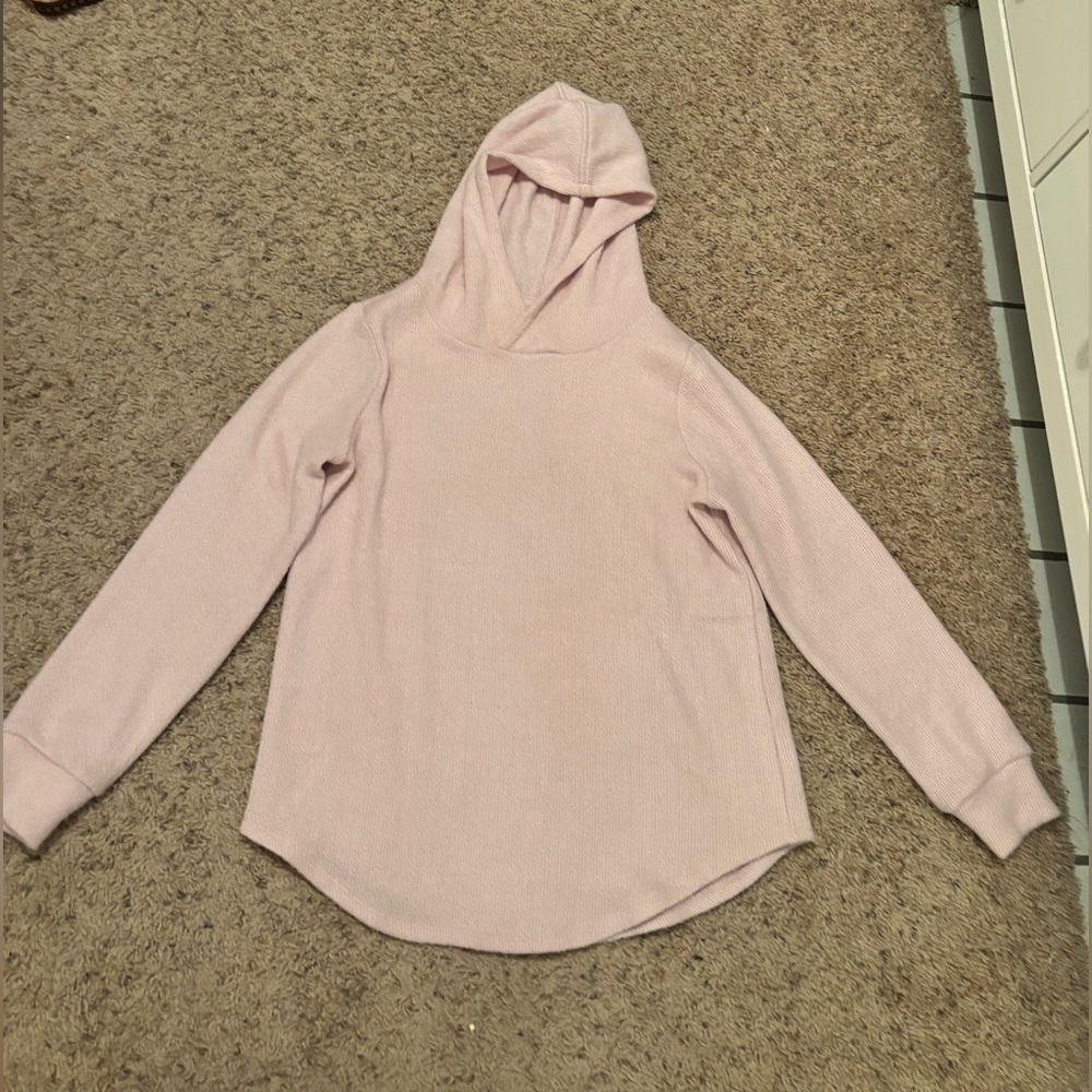 LOFT Pink Hooded Sweater